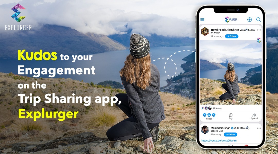 Kudos to your Engagement on the Trip Sharing app, Explurger