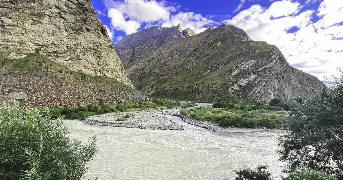 Bhaga River at Jispa