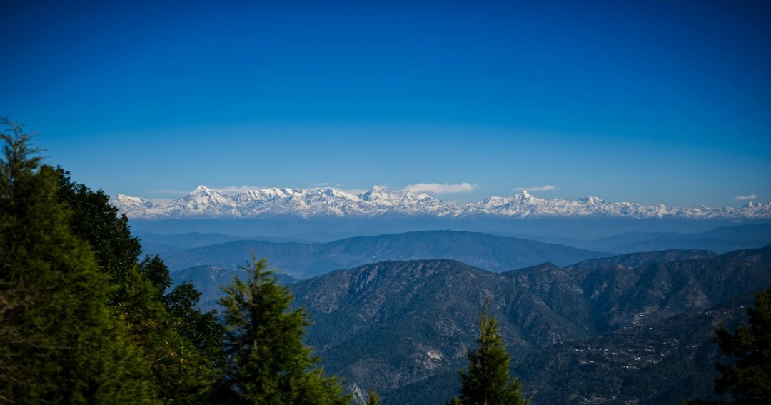 Nanda Devi seen from Chaukori uttarakhand