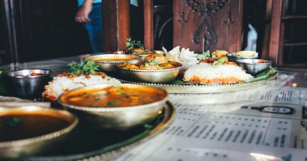 A Goan Fish Curry Thali