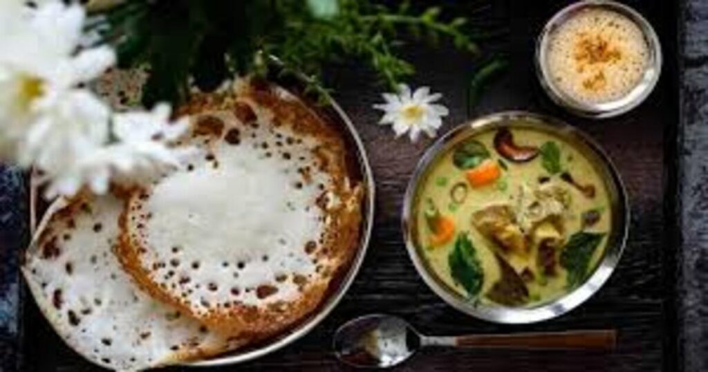 Appam with Stew 