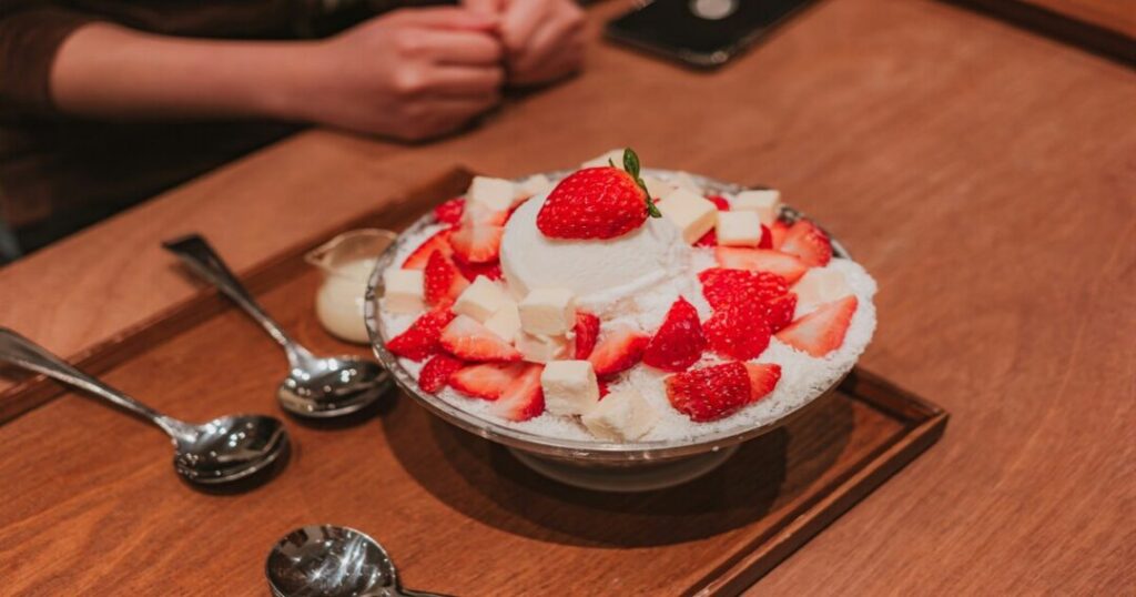 Patbingsu 🌿 (팥빙수 — Shaved Ice Dessert)