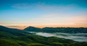 dzukou valley trek — panoramic view of Dzukou Valley Nagaland