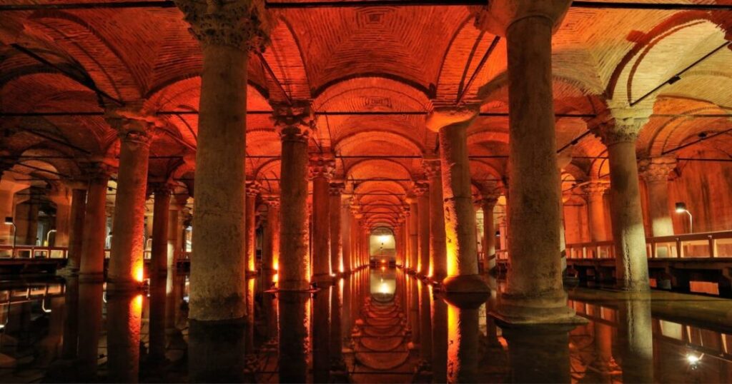 The Underground Basilica Cistern Passages Beyond the Main Route