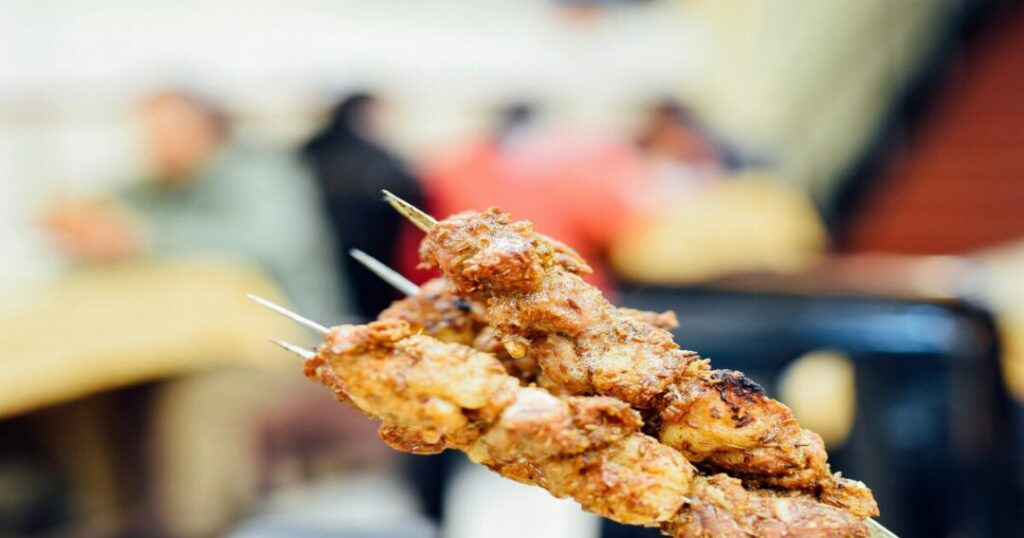 Chicken seekh kebab