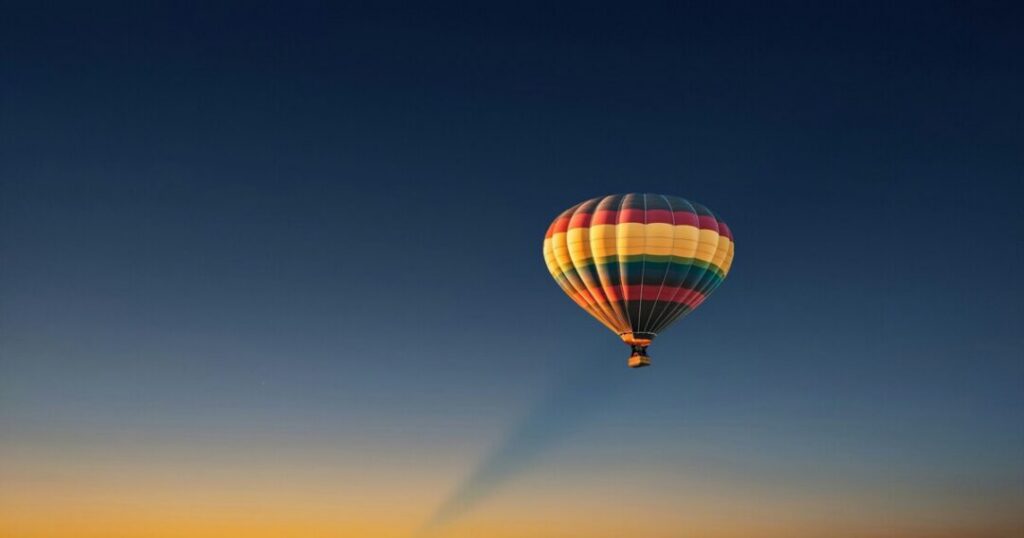 Hot Air Balloon Over Jaipur