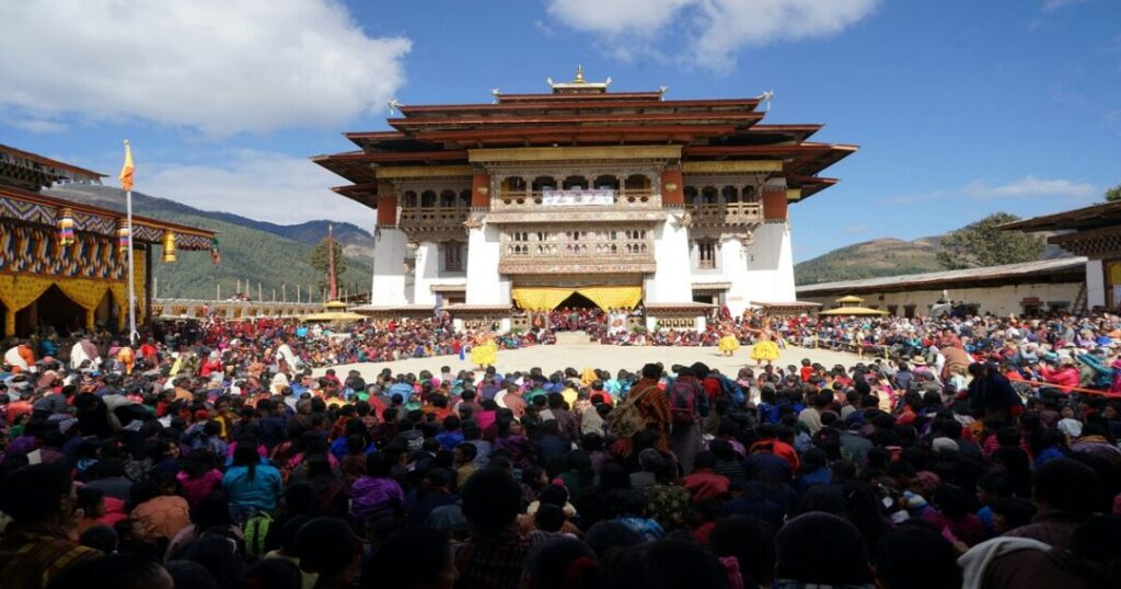  Peaceful Gangtey Monastery