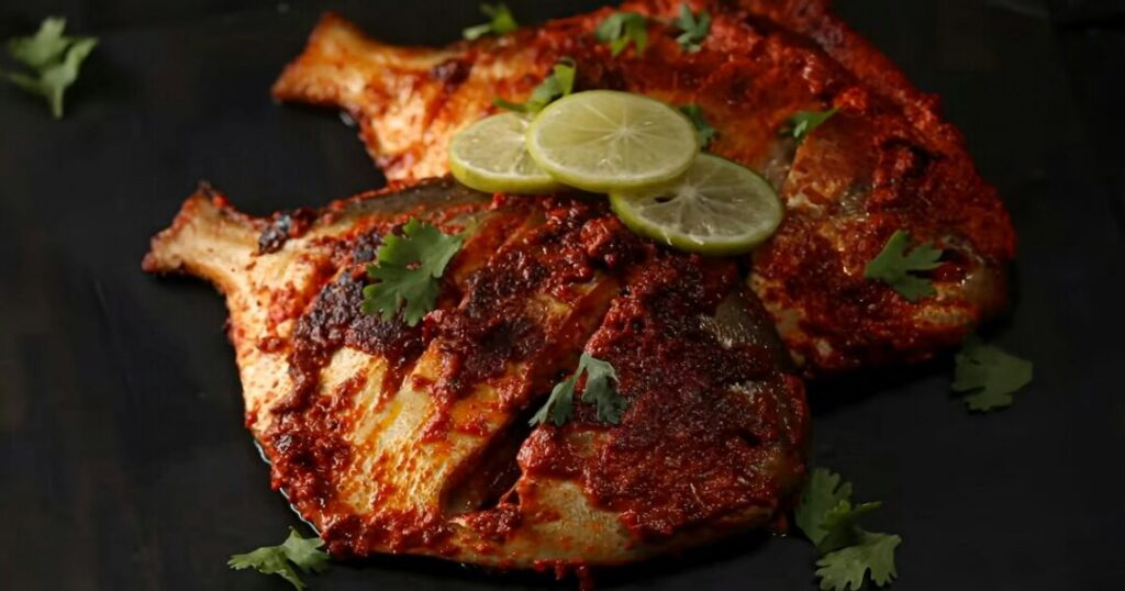 Surmai (kingfish) and pomfret