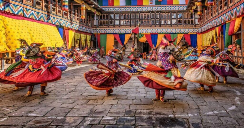Bhutan festival in October - Jambay Lhakhang Drup fire ritual