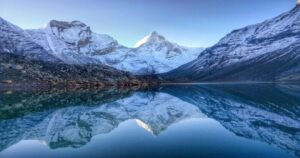 kedartal trek - glacial lake view