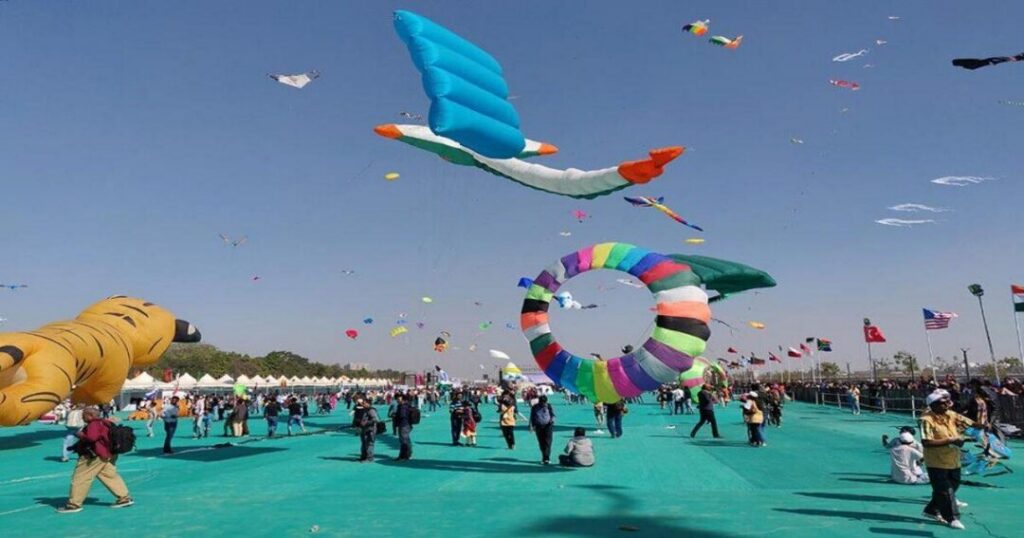Chase Color at the International Kite Festival (Uttarayan)