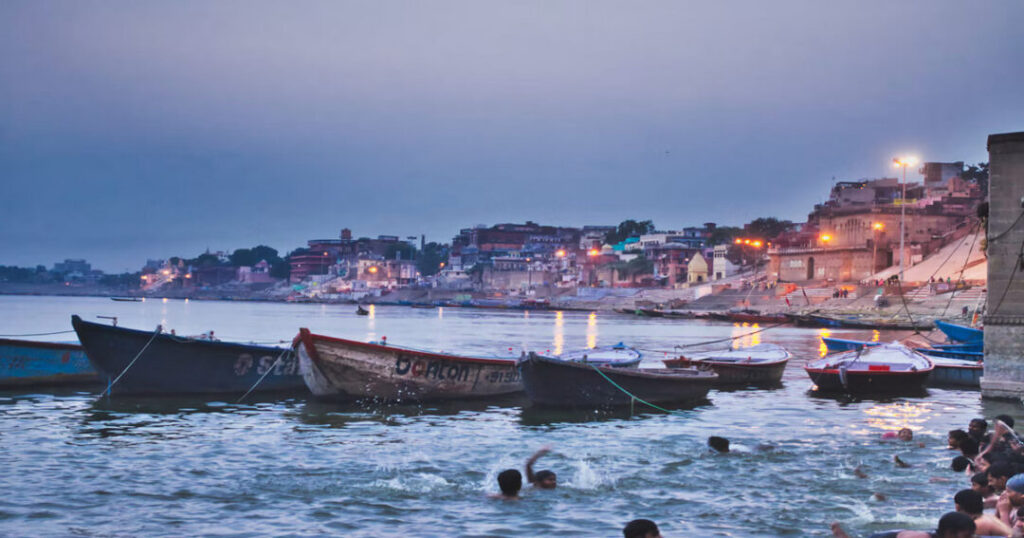 Seeing the Ghats From a Boat