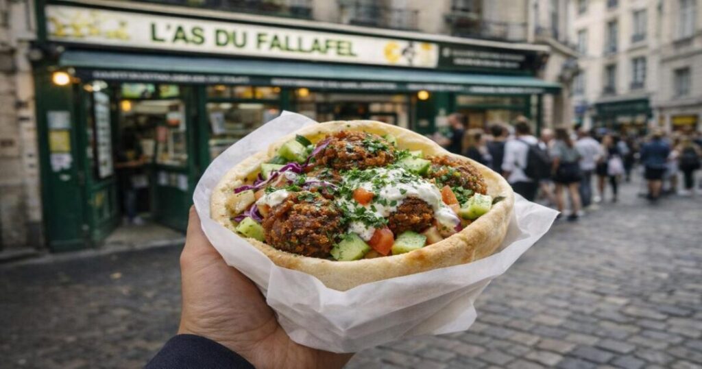 Falafel on Rue des Rosiers