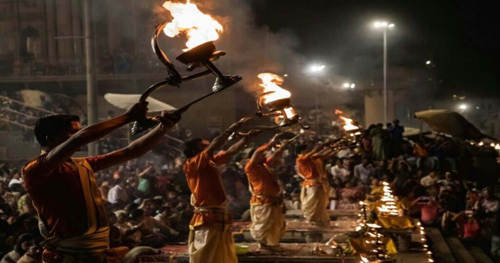 The Maha Ganga Aarti at Dashashwamedh Ghat
